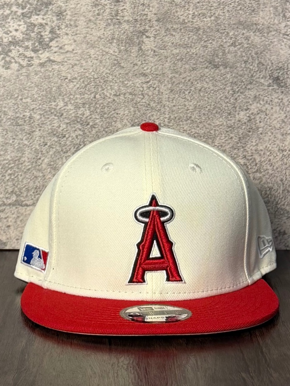New Era 9FIFTY LA Angels Halo MLB MiLB Farm Patch Snapback Flat Brim Hat NWT